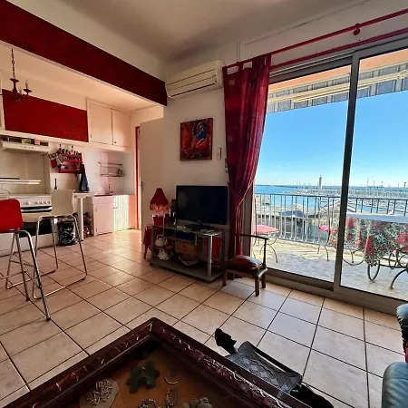 Large With Sea And Port View Apartament Sète